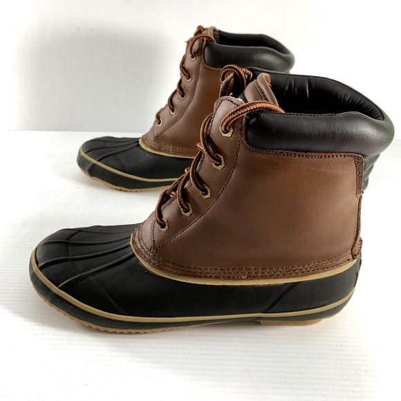 Polar Edge Mens Duck Boots Size 10 Thermolite All Weather Steel Shank Lace Up - Picture 2 of 10